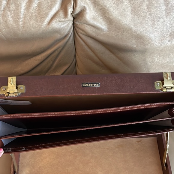 Vintage Sebco Briefcase Attaché Case Brown with Lock - Picture 17 of 17